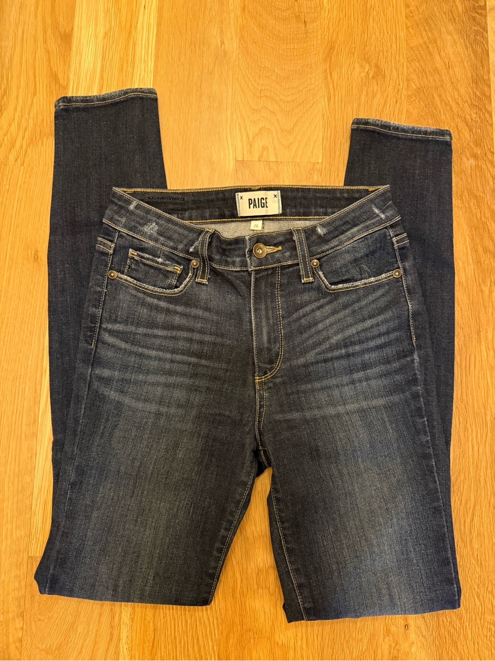 PAIGE -Houxton Ultra Skinny - Dark Indigo Women's Jeans